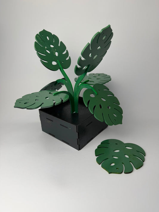 Podkładki pod kubek Monstera ze stojakiem