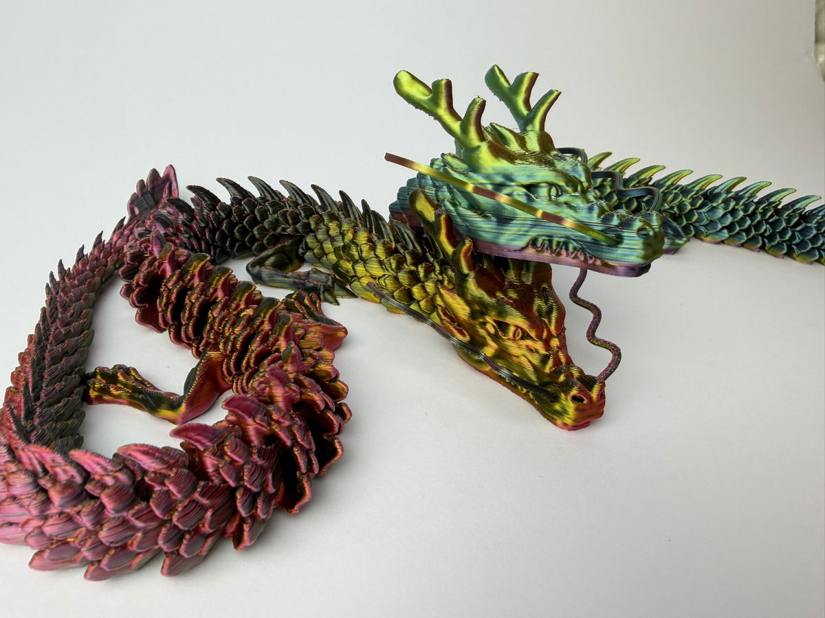 Smok 3D, ruchoma figurka 48 cm