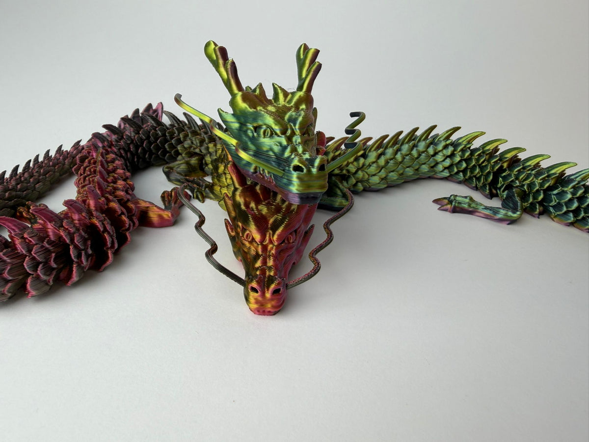 Smok 3D, ruchoma figurka 48 cm
